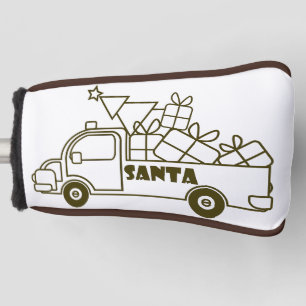 Funda Para Palo De Golf Vista lateral del camión de Navidades de esquema