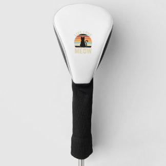 Funda Para Palo De Golf Viva Ama Gatito Diseño Atardecer Vintage_1