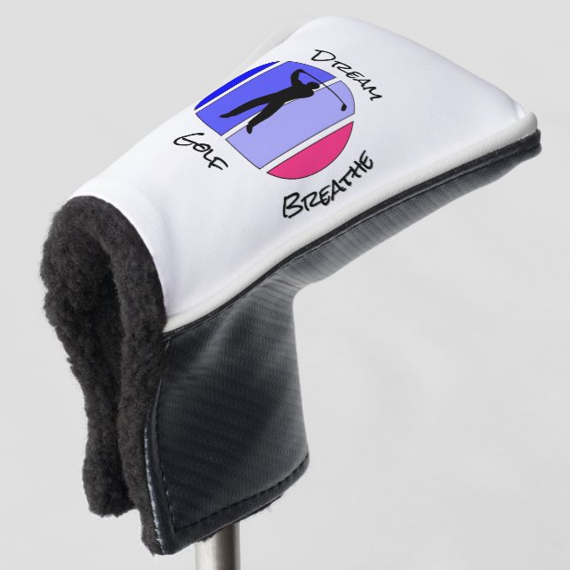 Funda Para Palo De Golf Vive, sueña, respira golf (Anverso 3/4)