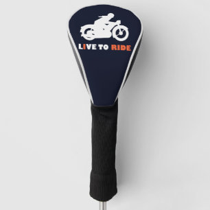 Funda Para Palo De Golf Vivir En Motocicleta De Biker