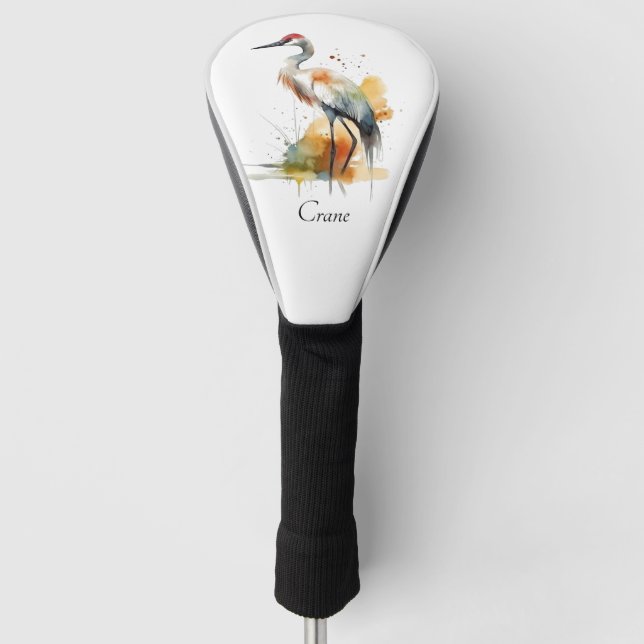 Funda Para Palo De Golf Wandering Crane, personalizado (Anverso)
