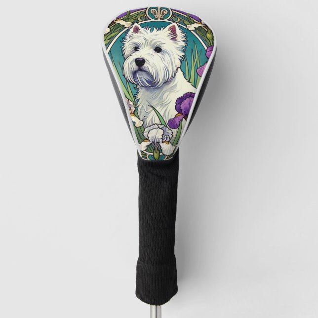 Funda Para Palo De Golf West Highland Terrier Westie (Anverso)