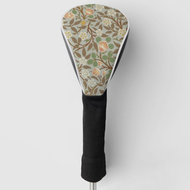 Funda Para Palo De Golf William Morris Clover Flor Botánica (Anverso)