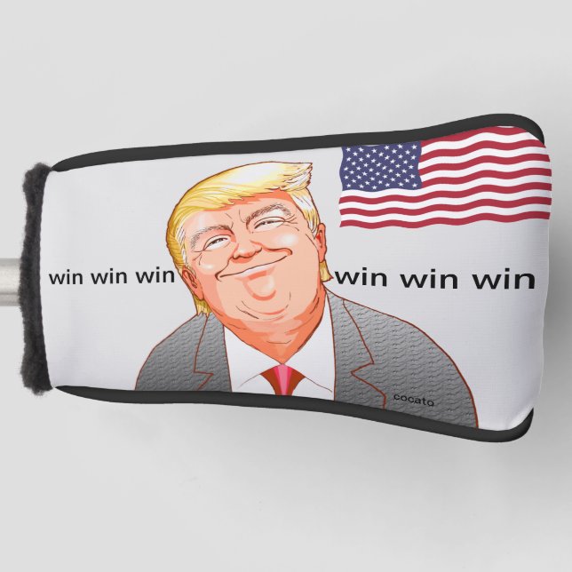 Funda Para Palo De Golf win win win。笑顔が素敵な”ドナルドトランプ” (Anverso)