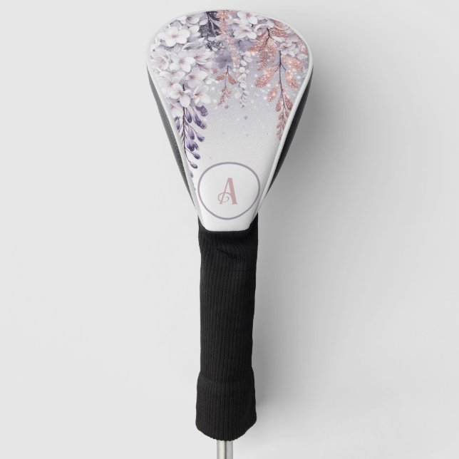 Funda Para Palo De Golf Wisteria púrpura mística deriva (Anverso)