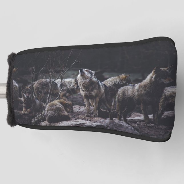 Funda Para Palo De Golf Wolf Pack (Anverso)