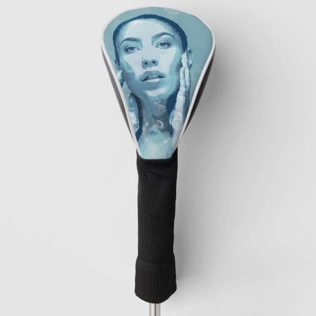 Funda Para Palo De Golf "Woman in Blue" (Anverso)
