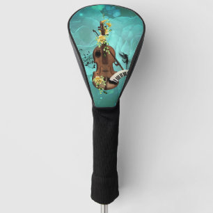 Funda Para Palo De Golf Wondeful violin with piano and flowers