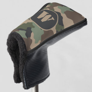 Funda Para Palo De Golf Woodland Camo Khaki Tan Black Monograma
