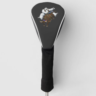 Funda Para Palo De Golf Yeti Bull Rider Santa Western Rodeo Navidad
