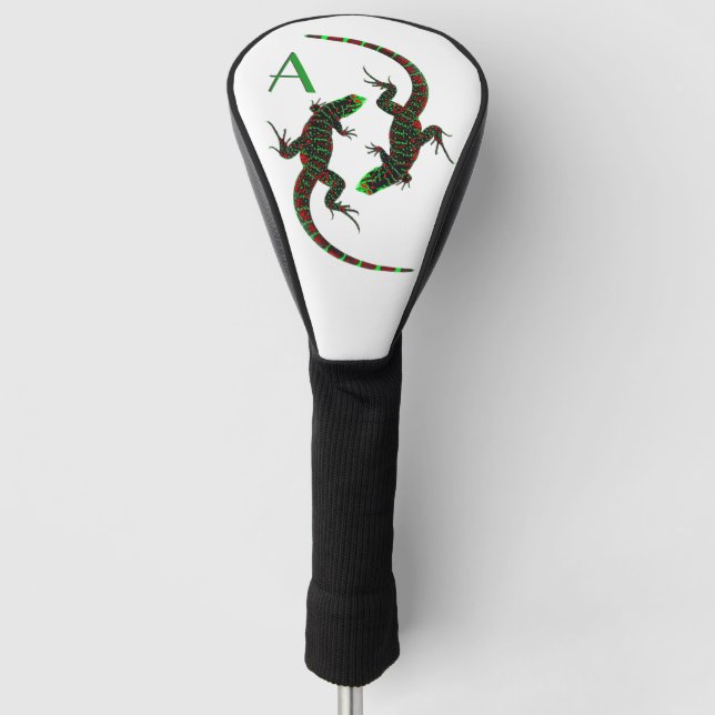 Funda Para Palo De Golf Yin Yang Lizards Inicial (Anverso)