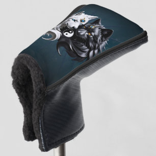 Funda Para Palo De Golf Yin Yang Wolves.