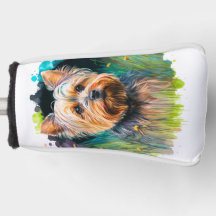 Yorkshire Terrier Watercolor Putter