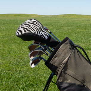 Funda Para Palo De Golf Zebra blanca negra imprime Safari animal