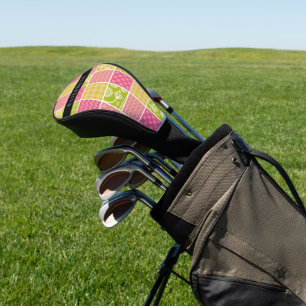 Funda Para Palo De Golf Zigzag, Chevron, Polka Dots, Gingham, Su Nombre