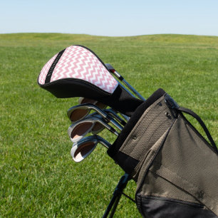 Funda Para Palo De Golf Zigzag Rosado, Chevron Rosa, Patrón De Ondas, Su N