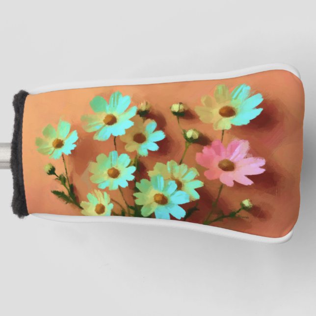 Funda Para Palo De Golf Zinnia Elegans Flores (Anverso)