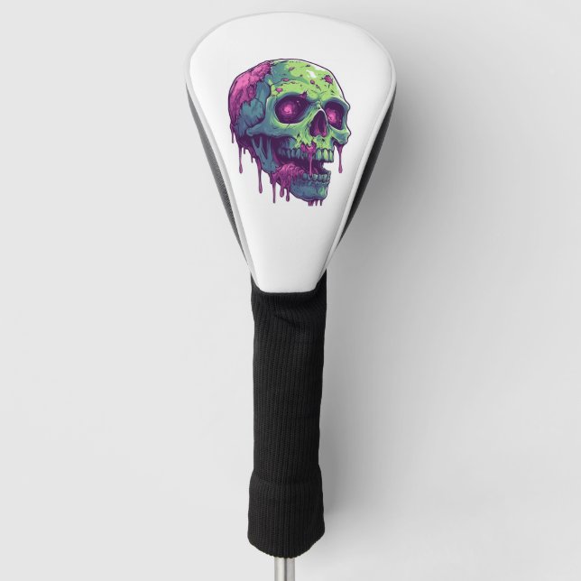 Funda Para Palo De Golf Zombie Skull Apocalypse (Anverso)
