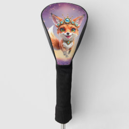 Funda Para Palo De Golf Zorro estrellado de los prados iluminados por la l