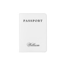 Funda para pasaporte con nombre personalizado en n