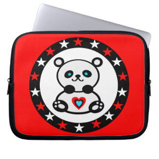 Funda Para Portátil »¦๑Funda para portátil de Panda Rosa Adorable๑¦«