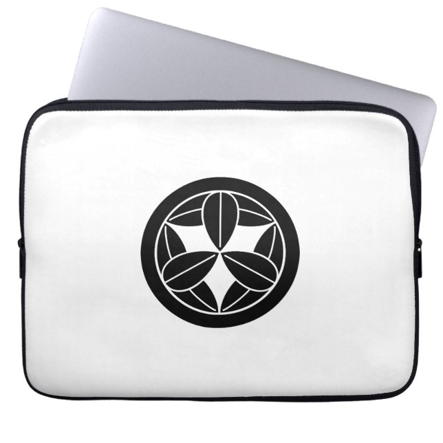 FUNDA PARA PORTÁTIL 丸に九枚笹 (Frente)