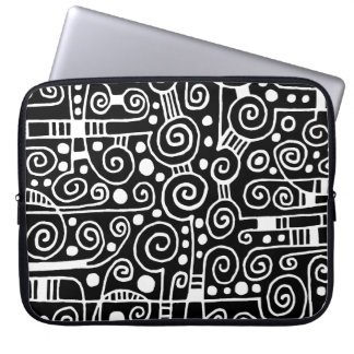 Funda Para Portátil 040512 - Blanco sobre negro