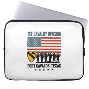 Funda Para Portátil 1ª División de Caballería Fort Hood Camiseta Milit