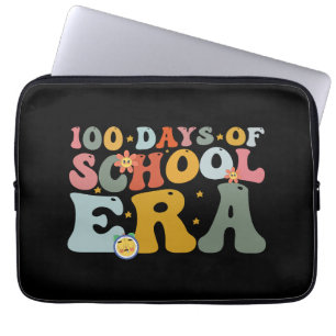 Funda Para Portátil 100 Días De Escolaridad Niños Maestros Groovy De L
