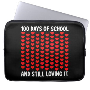 Funda Para Portátil 100 Días de Escuela y Aún Amándolo Corazones Amor