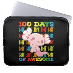 Funda Para Portátil 100 Días De Increíble Ajolote 100º Día De Escuela