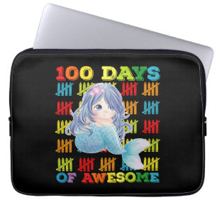Funda Para Portátil 100 Días De Increíble Sirena 100º Día De Escuela
