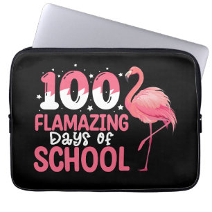 Funda Para Portátil 100 días flamativos de maestro de flamenco escolar