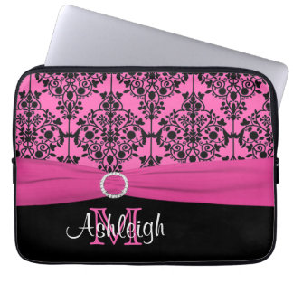 Funda Para Portátil 13" manga blanca negra del ordenador portátil de
