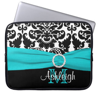 Funda Para Portátil 15" manga blanca negra del ordenador portátil de