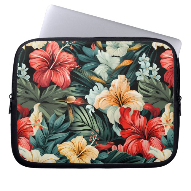 Funda Para Portátil #19 Patrón floral (Frente)