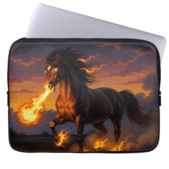 Funda Para Portátil „2026 – Das Jahr des Feuerpferds“ (Frente)