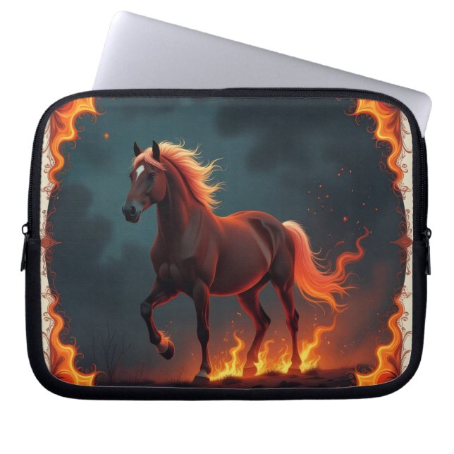 Funda Para Portátil „2026 – Das Jahr des Feuerpferds“8 (Frente)