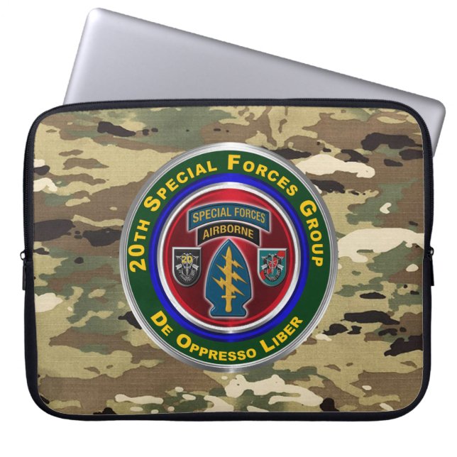 Funda Para Portátil 20.º Grupo de Fuerzas Especiales (Frente)