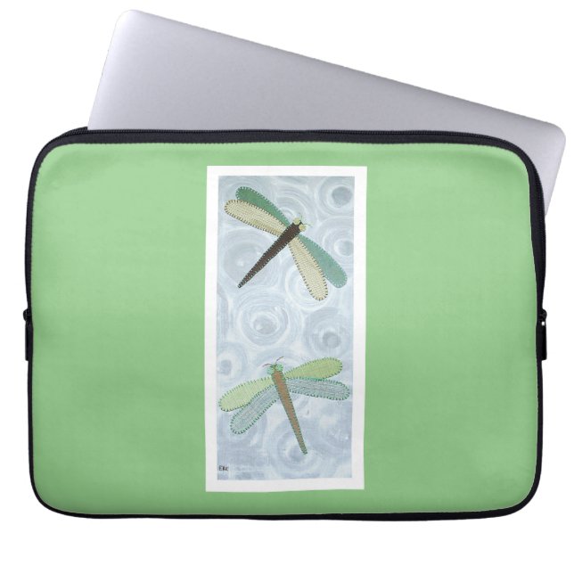Funda Para Portátil 2 Dragonflies #1 (Frente)