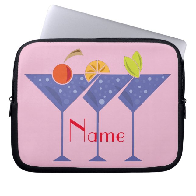 Funda Para Portátil 3 Martini Cocktails Thunder_Cove (Frente)