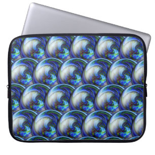 Funda Para Portátil 3d abstracto circunda el modelo con las burbujas