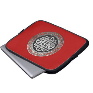 Funda Para Portátil [400] Cruz de nudo sagrado de plata celta