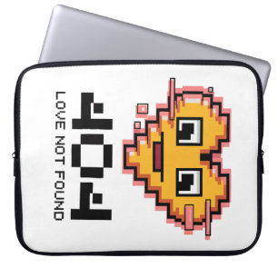 Funda Para Portátil 404 Amor No Encontrado - Corazón Pixel Glitched