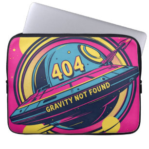 Funda Para Portátil 404 Gravity Not Found - Arte pop del espacio retro