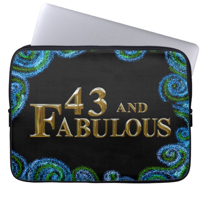 Funda Para Portátil 43 cumpleaños (Frente)