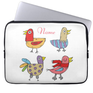 Funda Para Portátil 4 Aves divertidas Thunder_Cove