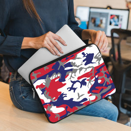 Funda Para Portátil 4 de julio, Día de la Independencia, Gris Camuflaj