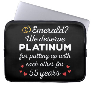 Funda Para Portátil 55° Aniversario Boda I - Pareja divertida de Esmer