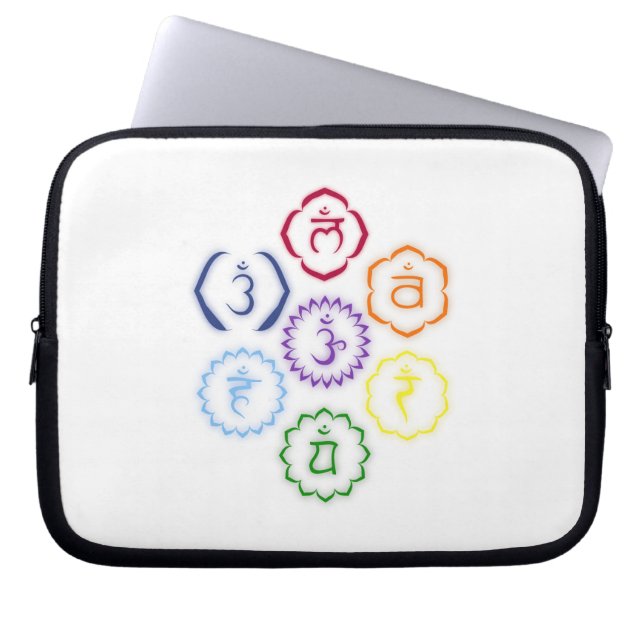 Funda Para Portátil 7 chakras principales en un círculo (Frente)